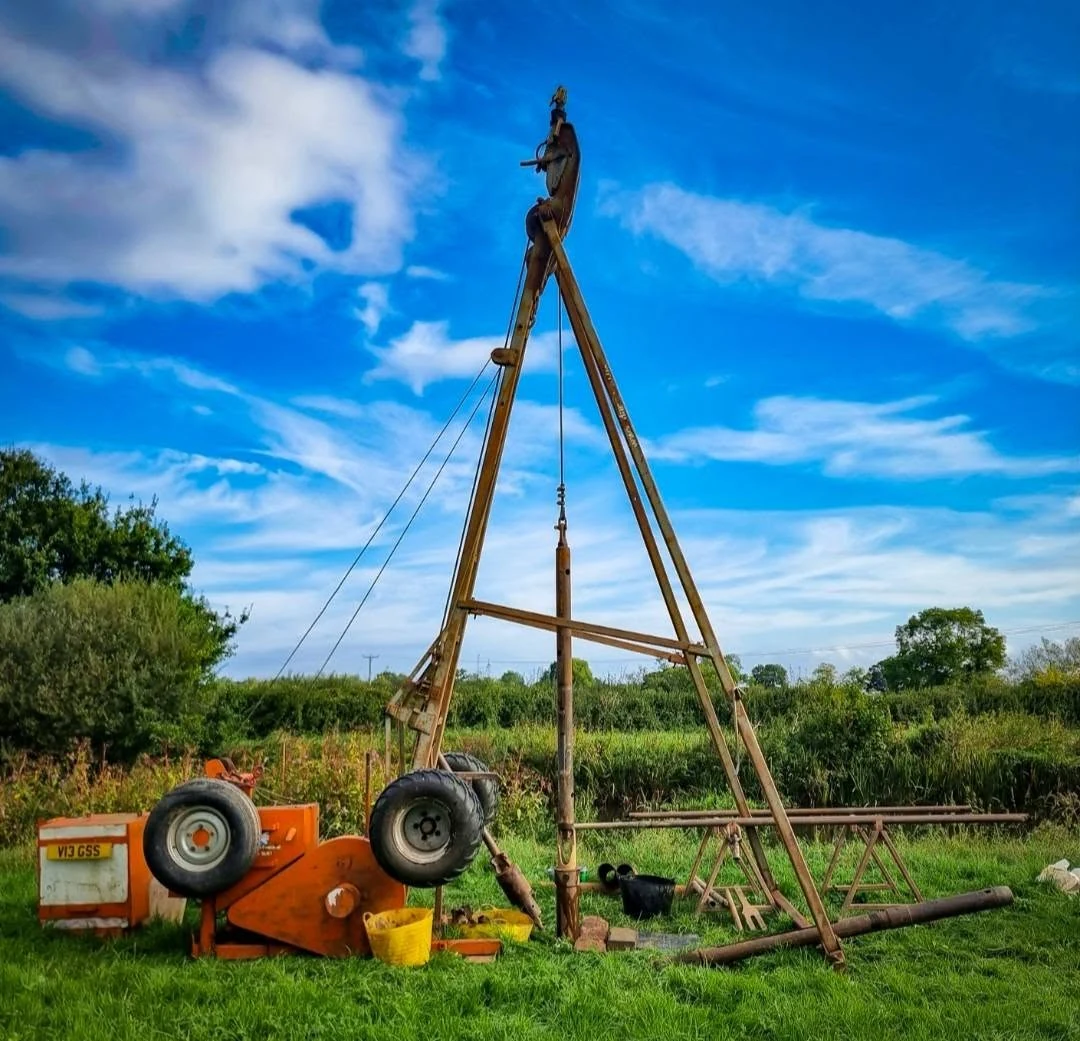 Cable Percussion standard rig on site