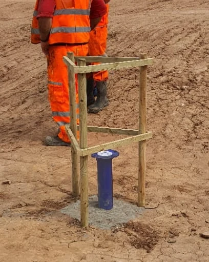 Raised protected installation
